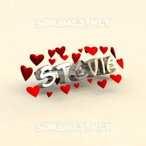 stevie in In Love style - 3D name wallpaper stevie in In Love style - 3D name wallpaper