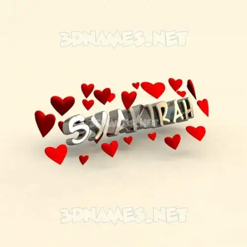 syakirah in In Love style - 3D name wallpaper syakirah in In Love style - 3D name wallpaper
