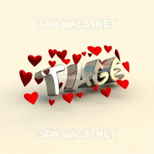 tage in In Love style - 3D name wallpaper tage in In Love style - 3D name wallpaper