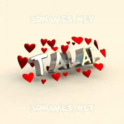 talal in In Love style - 3D name wallpaper talal in In Love style - 3D name wallpaper