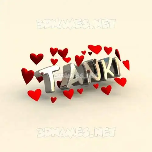 tanki in In Love style - 3D name wallpaper tanki in In Love style - 3D name wallpaper