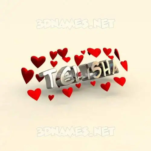 telisha in In Love style - 3D name wallpaper telisha in In Love style - 3D name wallpaper