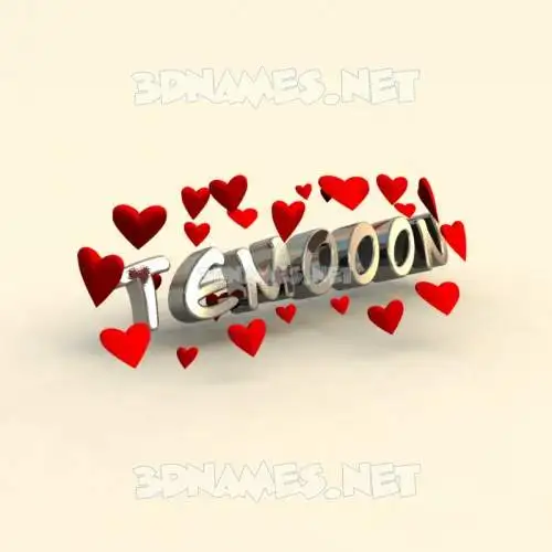 temooon in In Love style - 3D name wallpaper temooon in In Love style - 3D name wallpaper