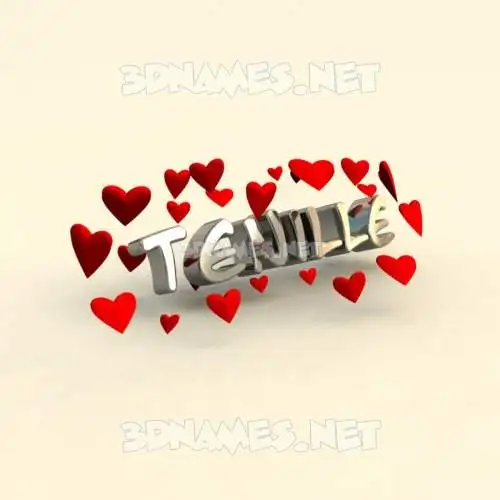 tenille in In Love style - 3D name wallpaper tenille in In Love style - 3D name wallpaper