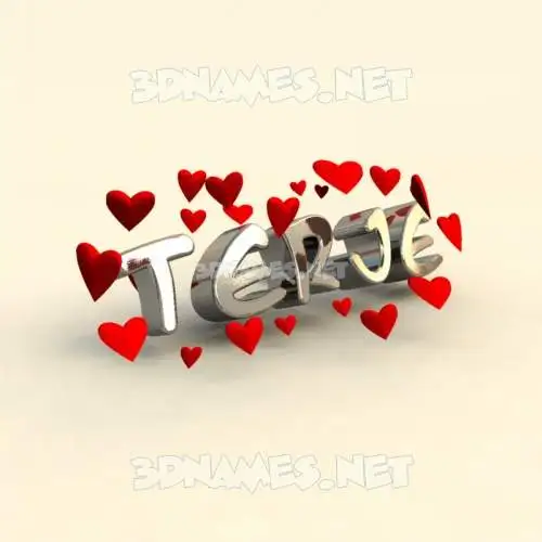 terje in In Love style - 3D name wallpaper terje in In Love style - 3D name wallpaper