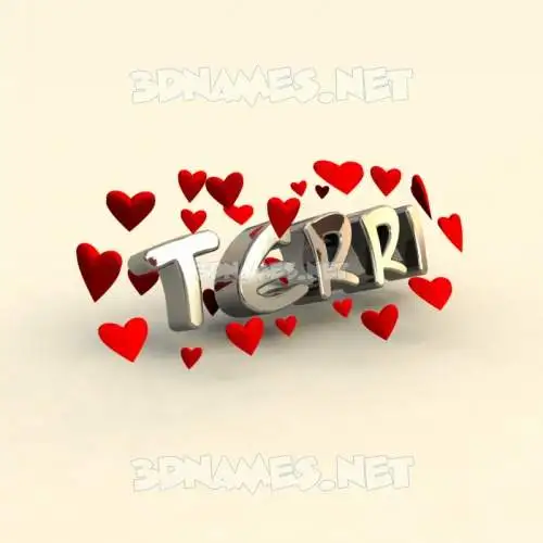 terri in In Love style - 3D name wallpaper terri in In Love style - 3D name wallpaper