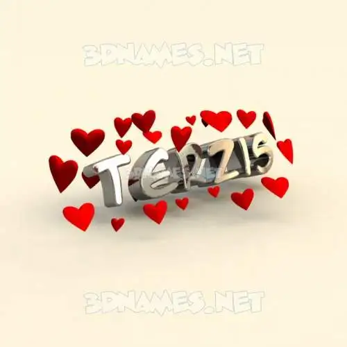 terzis in In Love style - 3D name wallpaper terzis in In Love style - 3D name wallpaper