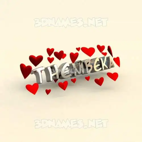thembeka in In Love style - 3D name wallpaper thembeka in In Love style - 3D name wallpaper