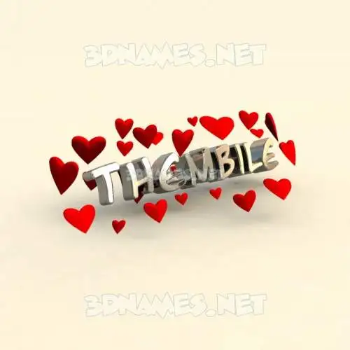 thembile in In Love style - 3D name wallpaper thembile in In Love style - 3D name wallpaper