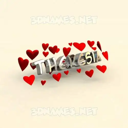 theresia in In Love style - 3D name wallpaper theresia in In Love style - 3D name wallpaper
