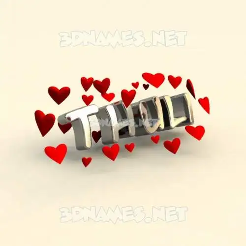 thuli in In Love style - 3D name wallpaper thuli in In Love style - 3D name wallpaper