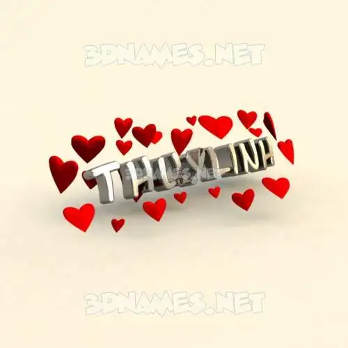thuylinh in In Love style - 3D name wallpaper