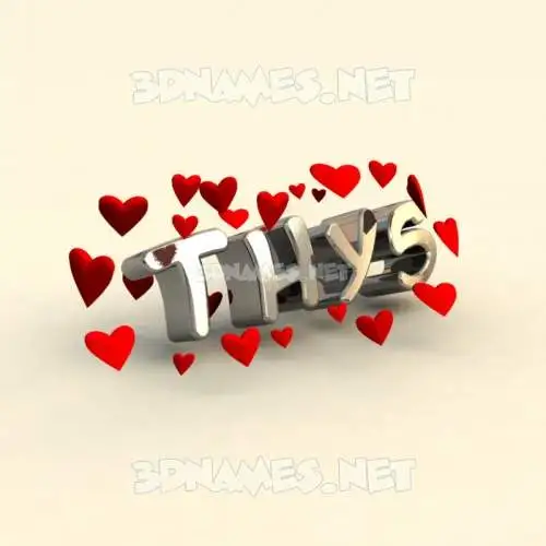 thys in In Love style - 3D name wallpaper thys in In Love style - 3D name wallpaper