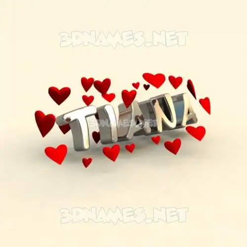 tiana in In Love style - 3D name wallpaper tiana in In Love style - 3D name wallpaper