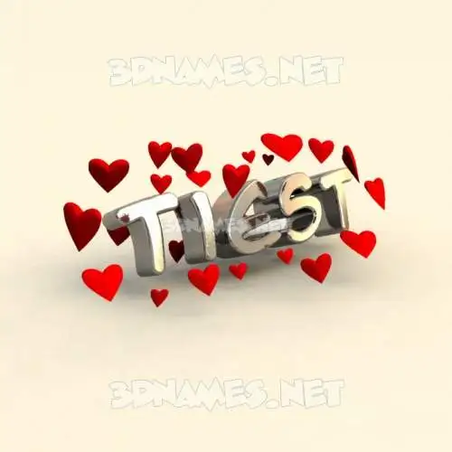 tiest in In Love style - 3D name wallpaper tiest in In Love style - 3D name wallpaper