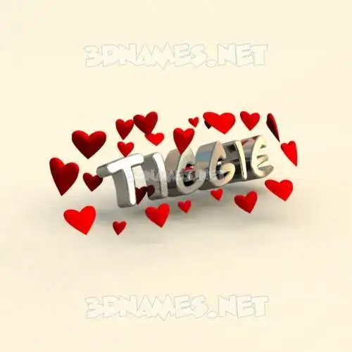 tiggie in In Love style - 3D name wallpaper tiggie in In Love style - 3D name wallpaper