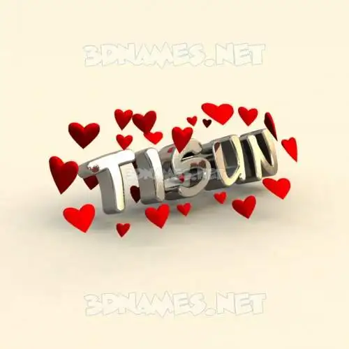 tisun in In Love style - 3D name wallpaper tisun in In Love style - 3D name wallpaper