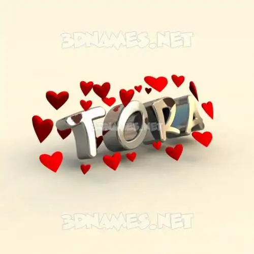 tora in In Love style - 3D name wallpaper tora in In Love style - 3D name wallpaper