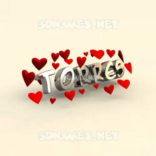 torres in In Love style - 3D name wallpaper torres in In Love style - 3D name wallpaper
