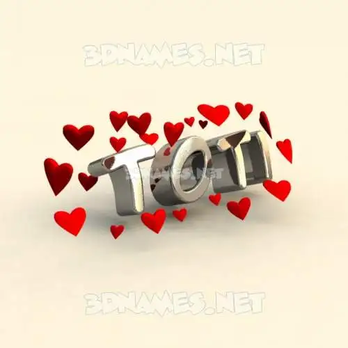 toti in In Love style - 3D name wallpaper toti in In Love style - 3D name wallpaper