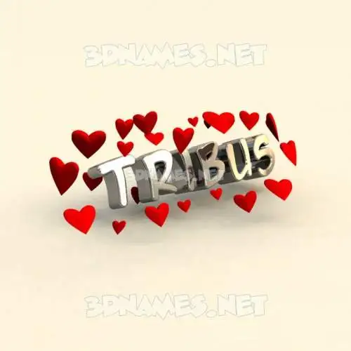 tribus in In Love style - 3D name wallpaper tribus in In Love style - 3D name wallpaper