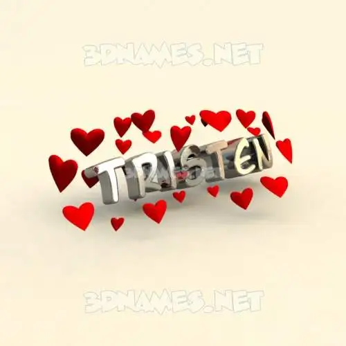 tristen in In Love style - 3D name wallpaper tristen in In Love style - 3D name wallpaper