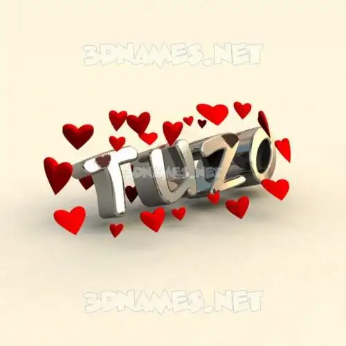 tuzo in In Love style - 3D name wallpaper tuzo in In Love style - 3D name wallpaper
