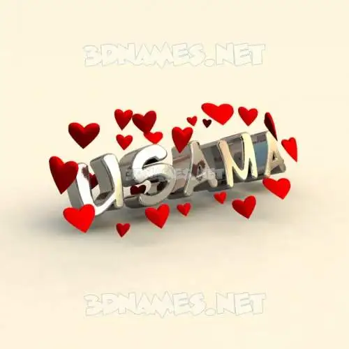 usama in In Love style - 3D name wallpaper usama in In Love style - 3D name wallpaper