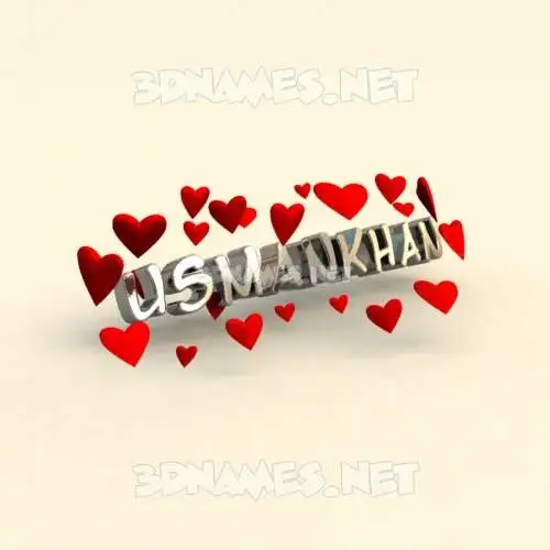 usmankhan in In Love style - 3D name wallpaper usmankhan in In Love style - 3D name wallpaper