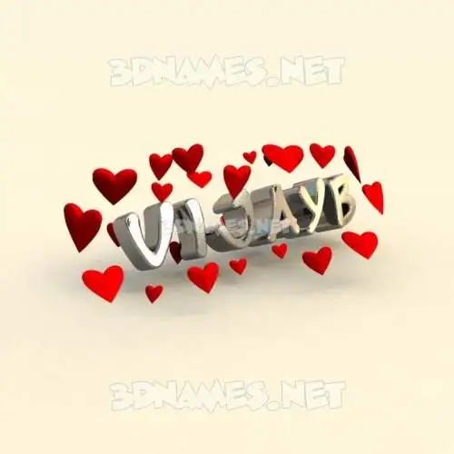 vijayb in In Love style - 3D name wallpaper vijayb in In Love style - 3D name wallpaper