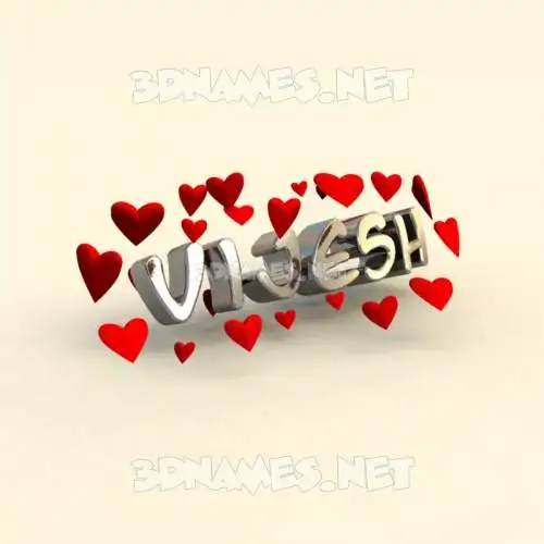 vijesh in In Love style - 3D name wallpaper vijesh in In Love style - 3D name wallpaper