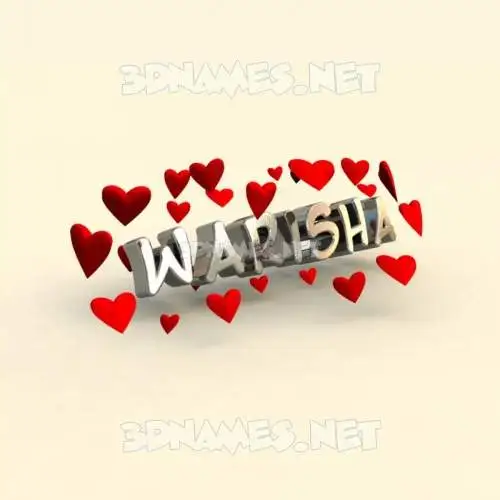 warisha in In Love style - 3D name wallpaper warisha in In Love style - 3D name wallpaper