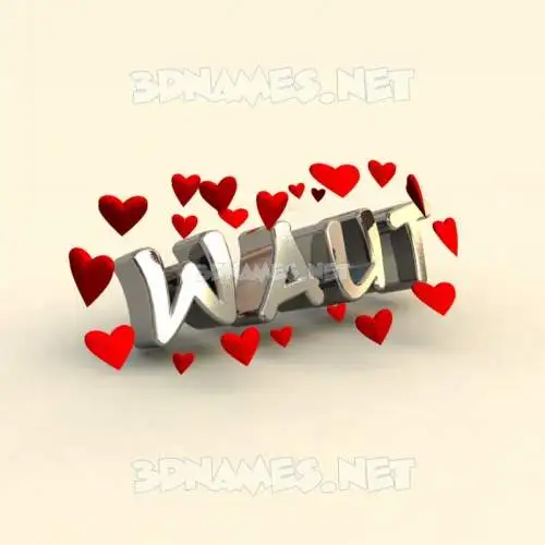 waut in In Love style - 3D name wallpaper waut in In Love style - 3D name wallpaper