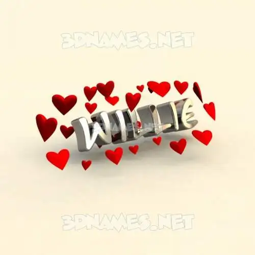 willie in In Love style - 3D name wallpaper willie in In Love style - 3D name wallpaper