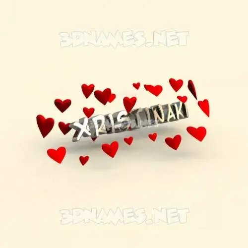 xristinaki in In Love style - 3D name wallpaper xristinaki in In Love style - 3D name wallpaper