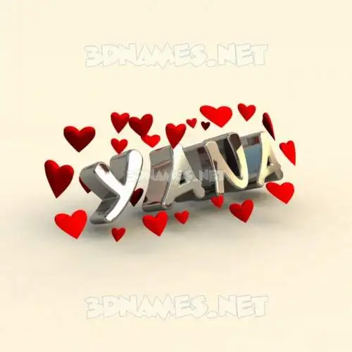 yana in In Love style - 3D name wallpaper yana in In Love style - 3D name wallpaper