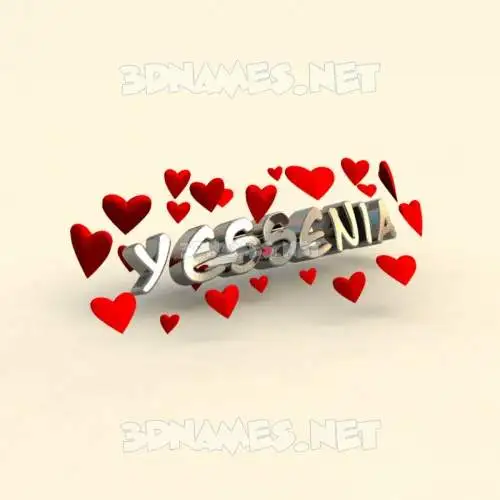 yessenia in In Love style - 3D name wallpaper yessenia in In Love style - 3D name wallpaper