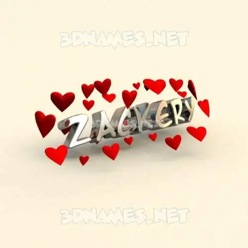 zackery in In Love style - 3D name wallpaper zackery in In Love style - 3D name wallpaper