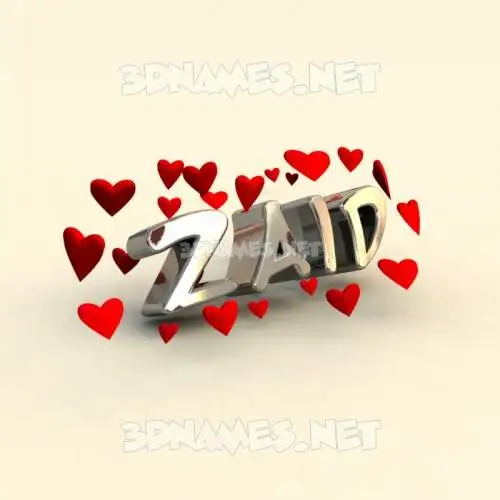 zaid in In Love style - 3D name wallpaper zaid in In Love style - 3D name wallpaper