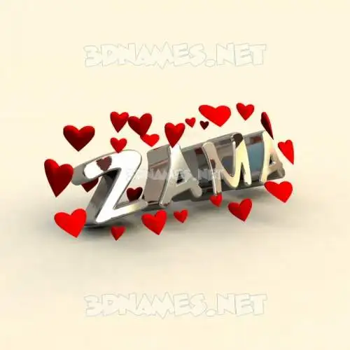 zama in In Love style - 3D name wallpaper zama in In Love style - 3D name wallpaper