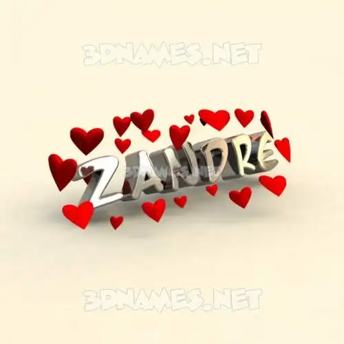 zandre in In Love style - 3D name wallpaper zandre in In Love style - 3D name wallpaper