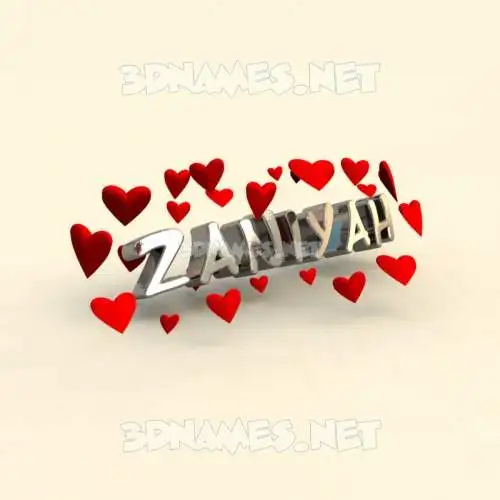 zaniyah in In Love style - 3D name wallpaper zaniyah in In Love style - 3D name wallpaper