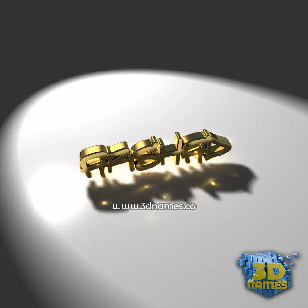 arshad in Gold Shine style - 3D name wallpaper arshad in Gold Shine style - 3D name wallpaper