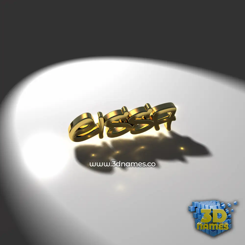 eissa in Gold Shine style - 3D name wallpaper eissa in Gold Shine style - 3D name wallpaper