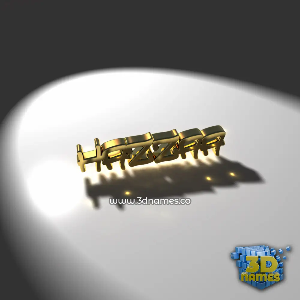 hazzaa in Gold Shine style - 3D name wallpaper hazzaa in Gold Shine style - 3D name wallpaper
