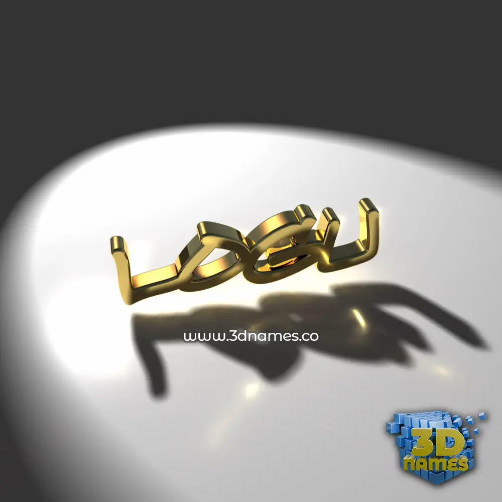 logu in Gold Shine style - 3D name wallpaper logu in Gold Shine style - 3D name wallpaper