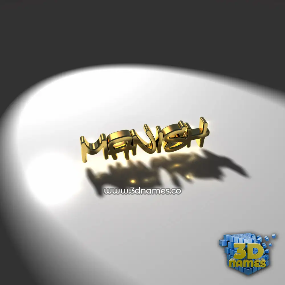 manish in Gold Shine style - 3D name wallpaper manish in Gold Shine style - 3D name wallpaper