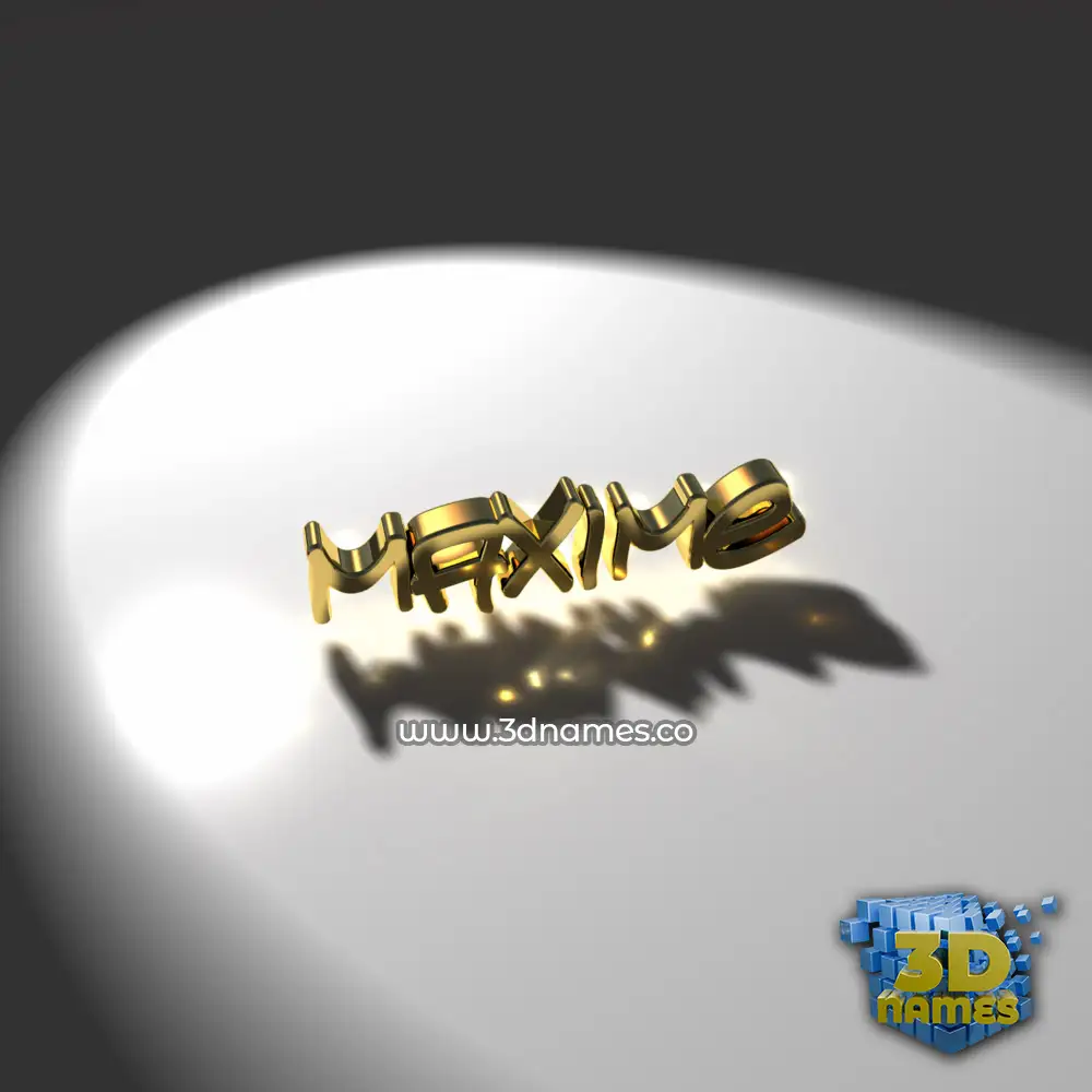 maxime in Gold Shine style - 3D name wallpaper maxime in Gold Shine style - 3D name wallpaper
