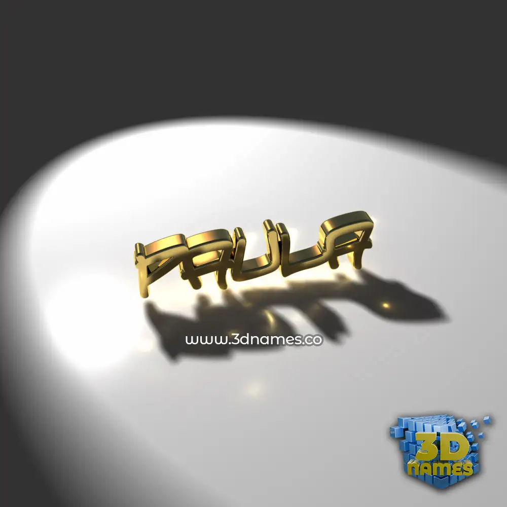 paula in Gold Shine style - 3D name wallpaper paula in Gold Shine style - 3D name wallpaper