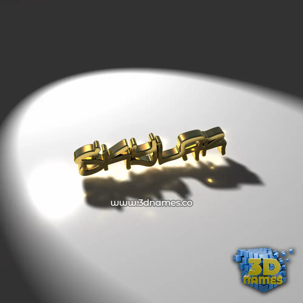 skylar in Gold Shine style - 3D name wallpaper skylar in Gold Shine style - 3D name wallpaper